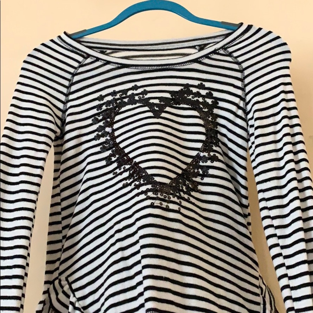 Black and white striped shirt